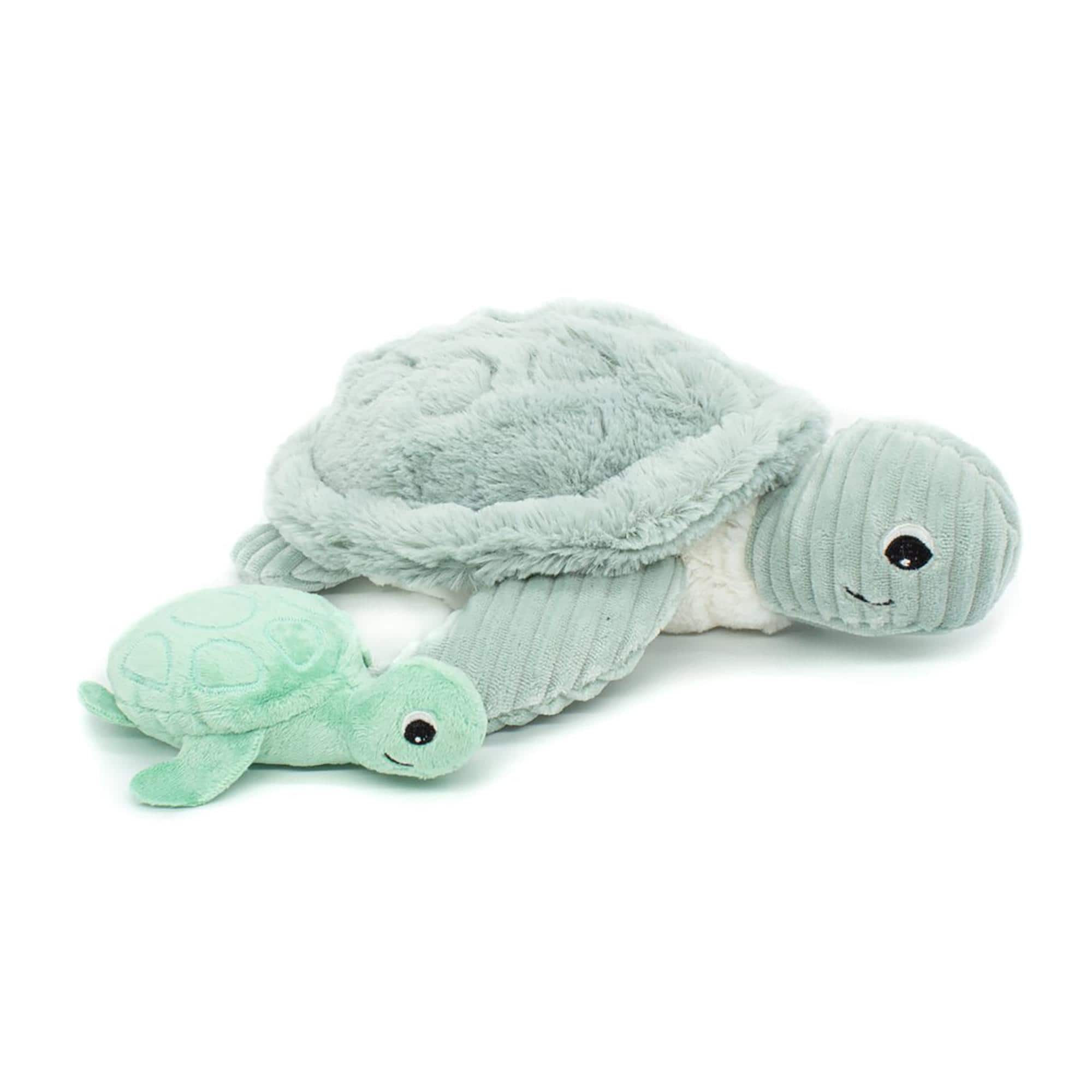 TriAction Toys - Les Delingos Ptipotos Mom and Baby Sea Turtle Plush | Mint - Green