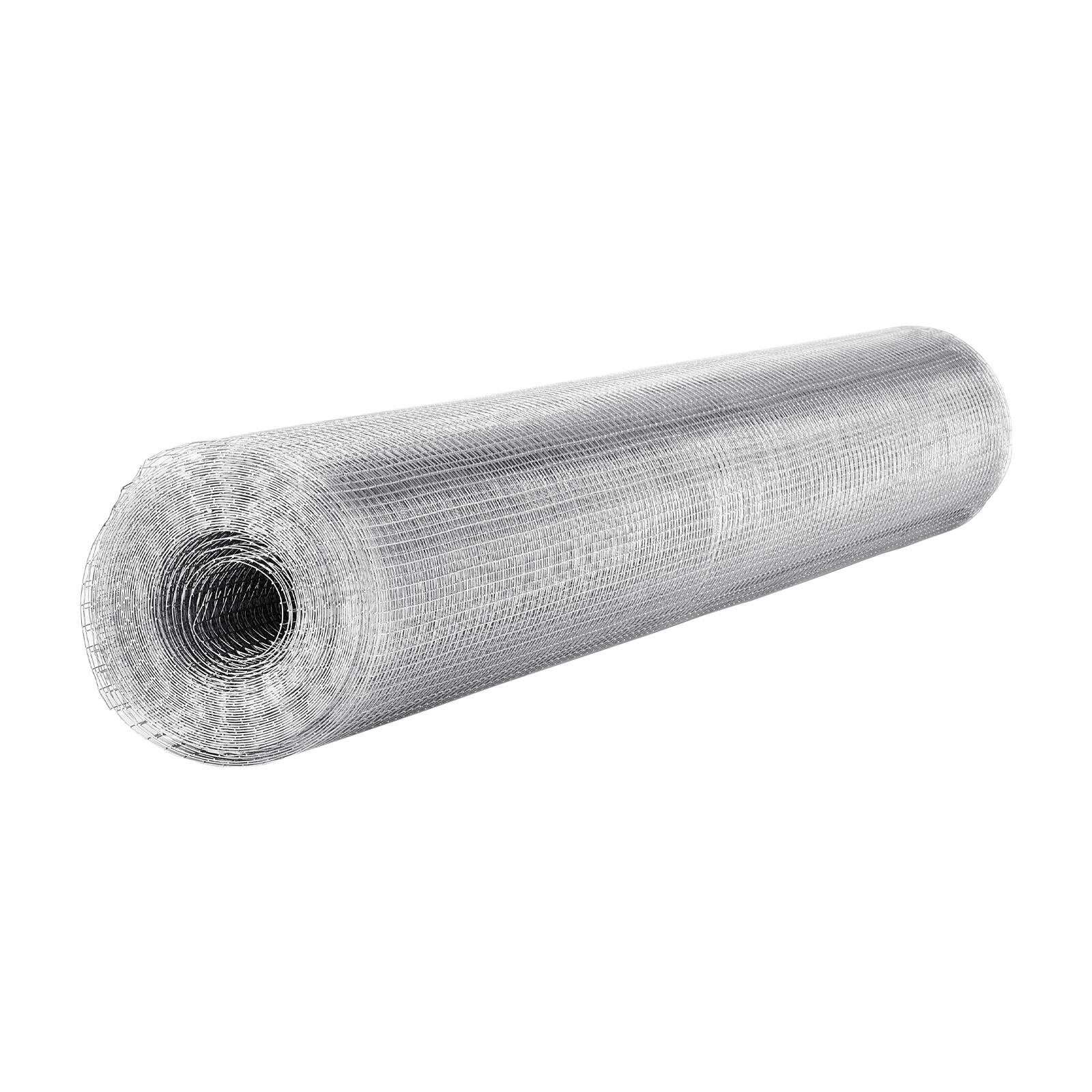 Alt View 5. VEVOR - Hardware Cloth, 1/2 inch 60 inch x 50 ft 19 Gauge Chicken Wire Fence, Hot-Dip Galvanized After Welding Metal Wire Mesh - Silver.