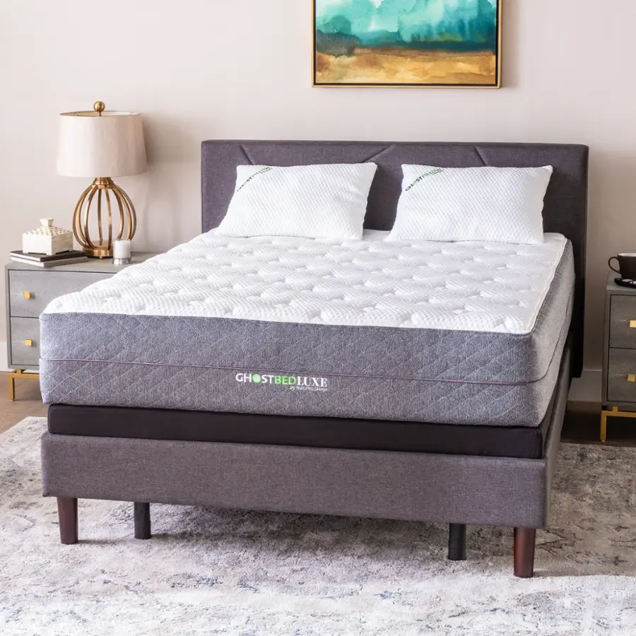 Alt View 20. Ghostbed - Luxe 13" Profile MF Mattress-King - White.