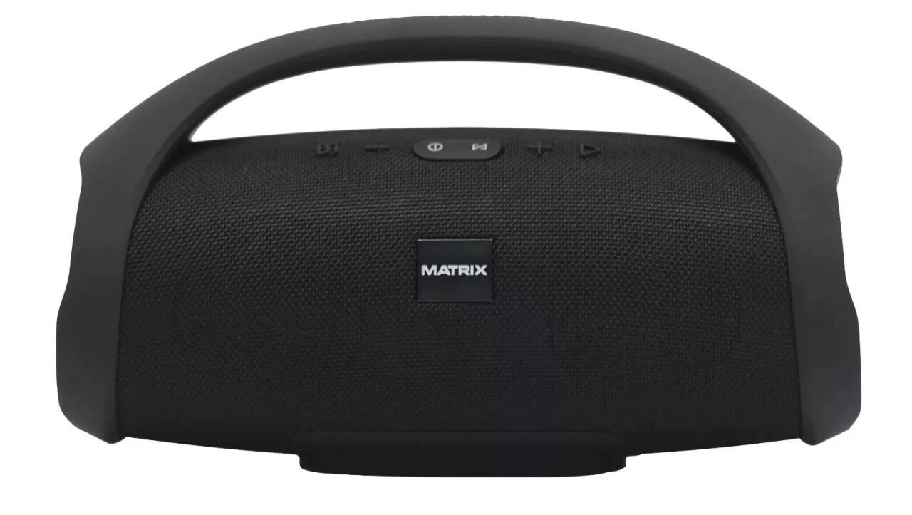 Front. Matrix - Matrix BOOM! Portable Wireless Speaker BMSSPKBLK - BLACK.