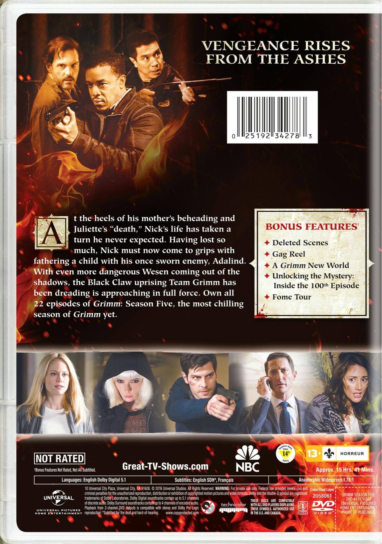 Angle. Grimm: Season 5 [DVD].