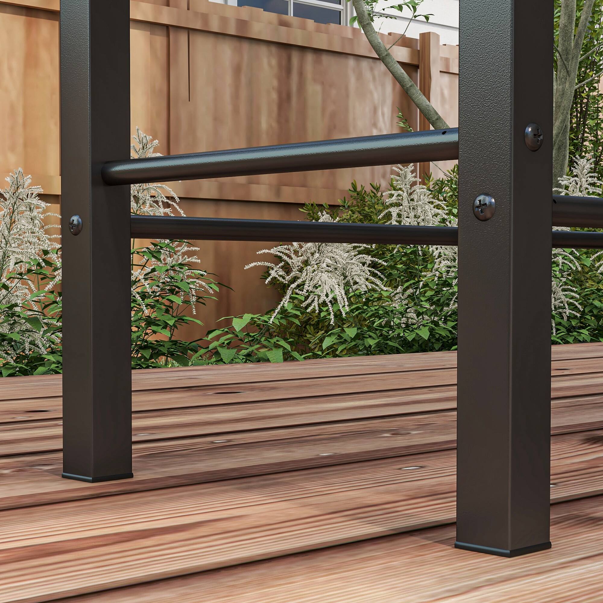 Alt View 8. Chateau Abodes - Stainless Steel Charcoal Rotisserie Grill for Chicken & Turkey, 3-Level Grate, Foldable Shelves & Wind Deflector - Black.