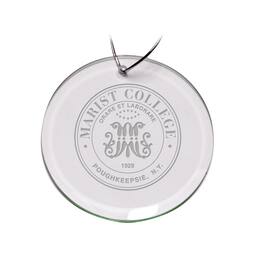 Jardine - Marist Red Foxes 3'' Team Glass Round Ornament - Multicolor