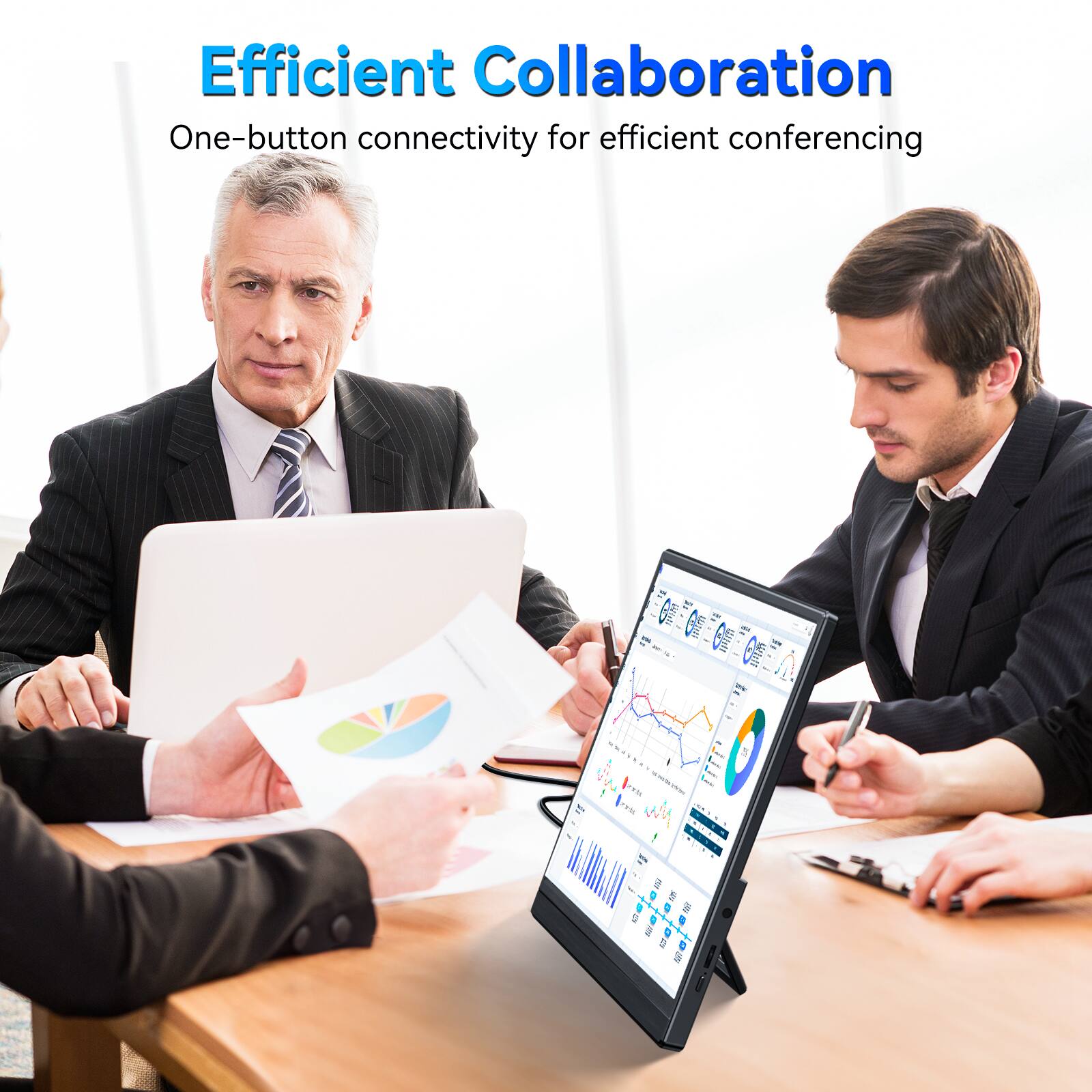 Efficient Collaboration  
One-button connectivity for efficient conferencing