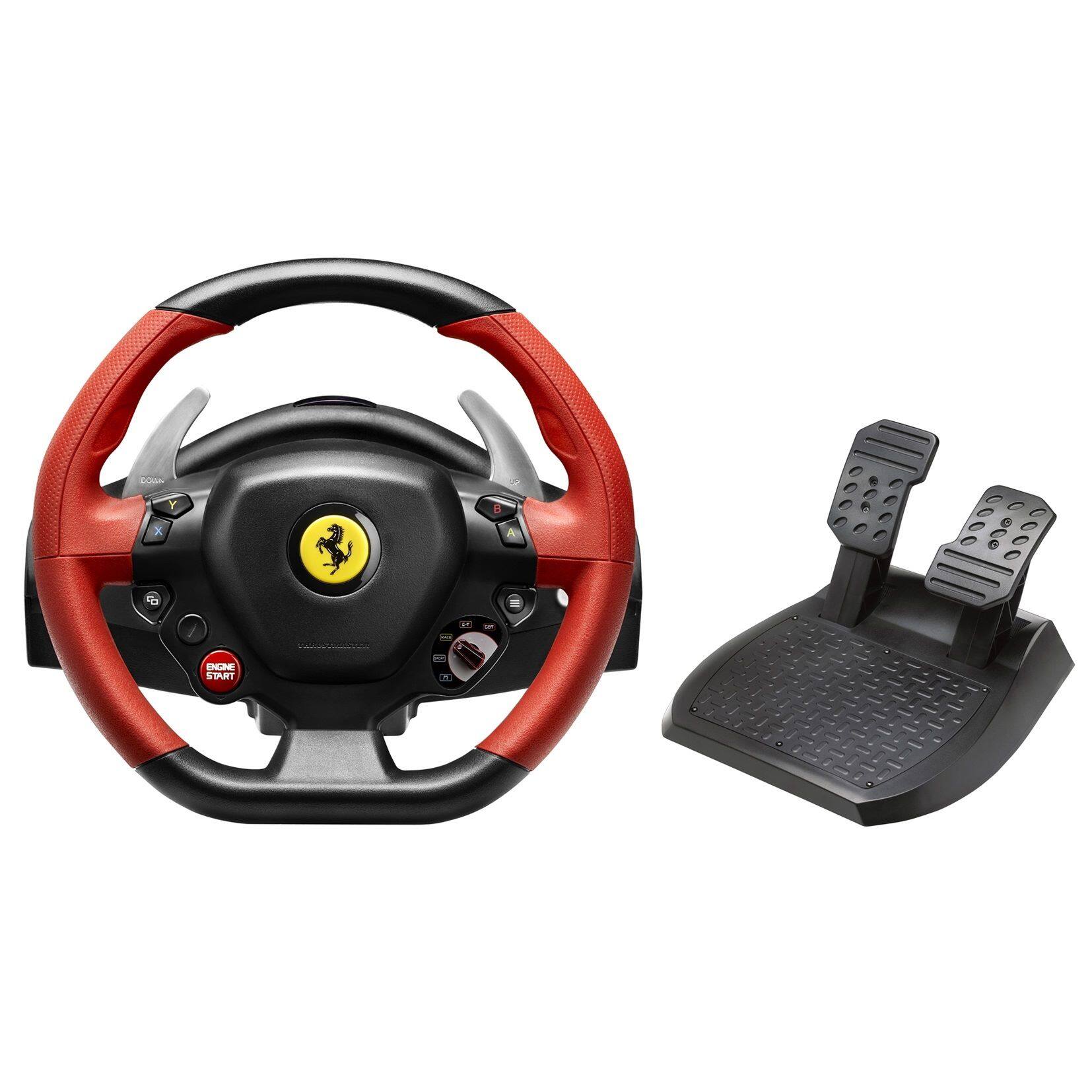 Thrustmaster Ferrari 458 Spider Racing Wheel for Xbox One Black/Red ...