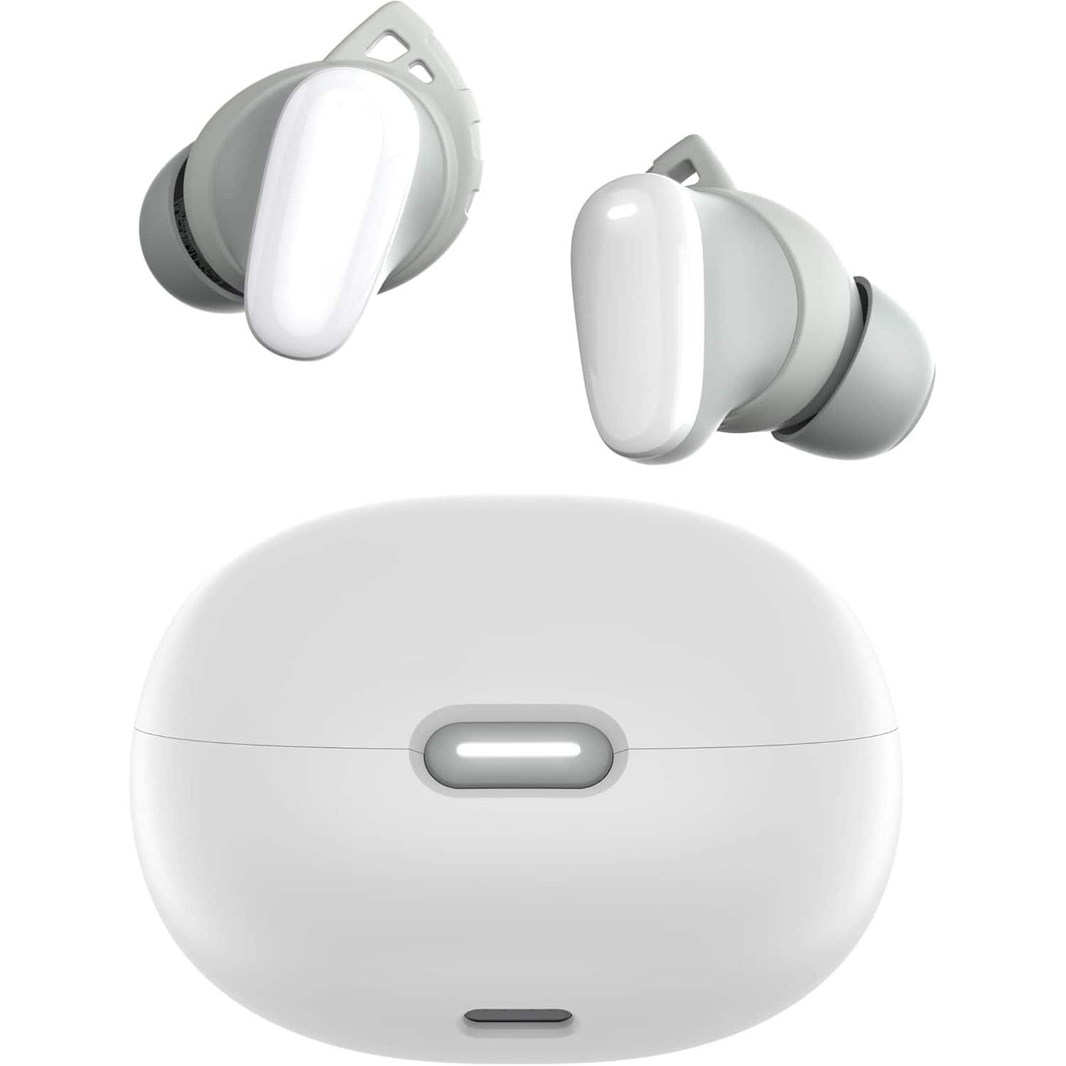 PRIMEPLUS - Bluetooth 5.4 Earbuds Wireless Earphones in-Ear Headphones Built-in Mic, Touch Control, IPX6 Waterproof - White
