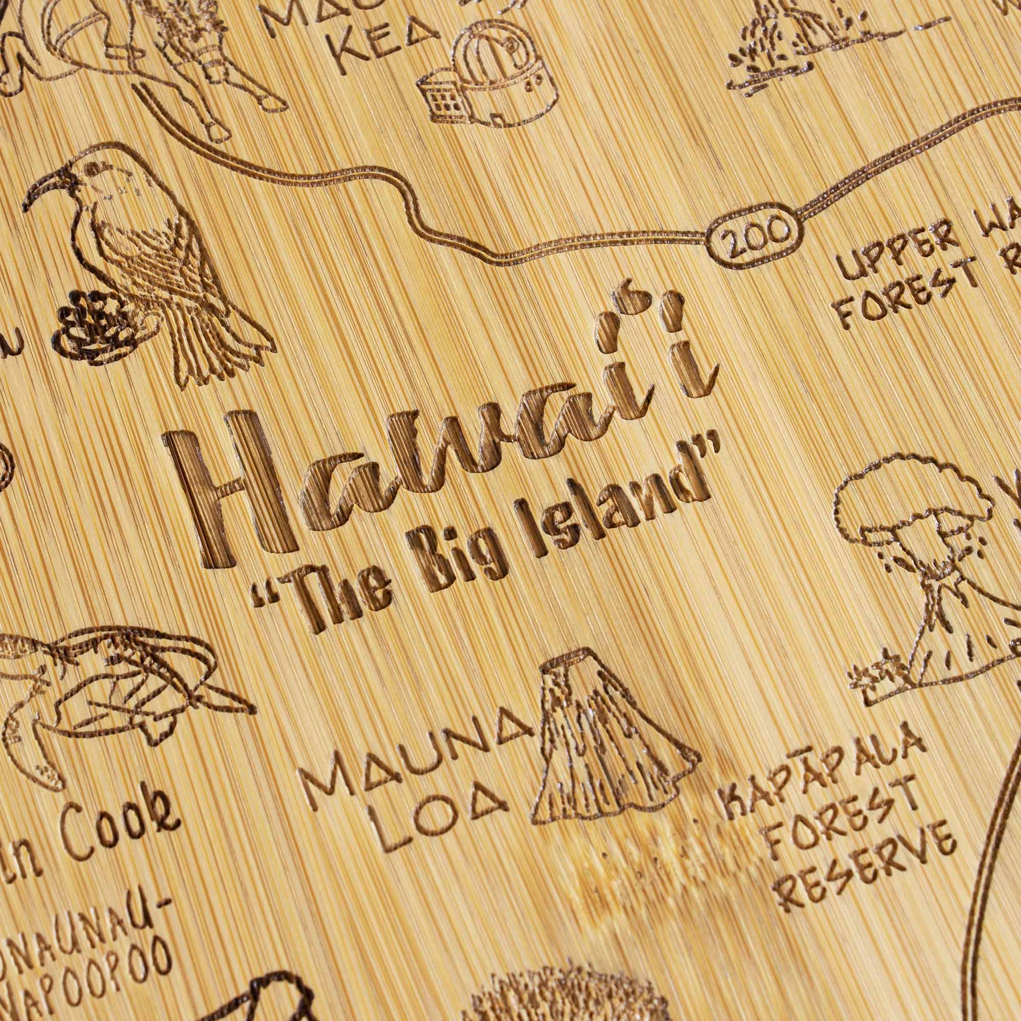 - V MAL KEA  
- 200 WA  
- UPPER W FOREST  
- Hawaii Big Island  
- "The MAUNA LOA KAPAPALA"  
- Cook FOREST RESERVE  
- NAUNAU-