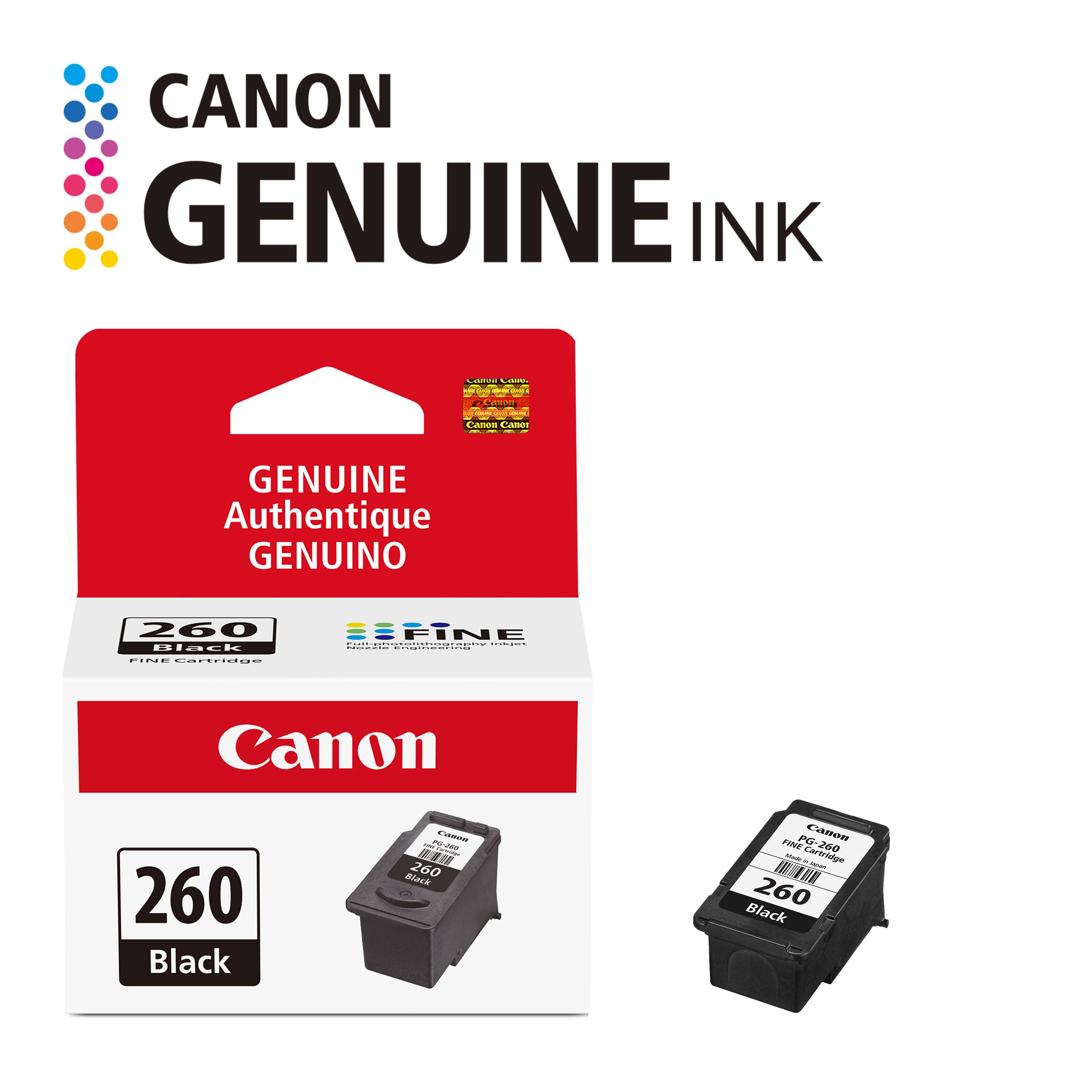 CANON GENUINE INK

GENUINE Authentique GENUINO

260 CIFINE

Canon 260 Black

FINE Cartridge

Canon FINE 260 - Cartridge 260 Black