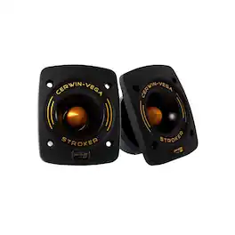 Cerwin Vega - CVMPCL1.0T Stroker Pro 1″ Compression Bullet Super Tweeter Set – High‑Output Car & Powersports Audio Upgrade - Black/Gray