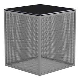 Furniture of America - Kelforia Contemporary Glass Top Side Table - Gray