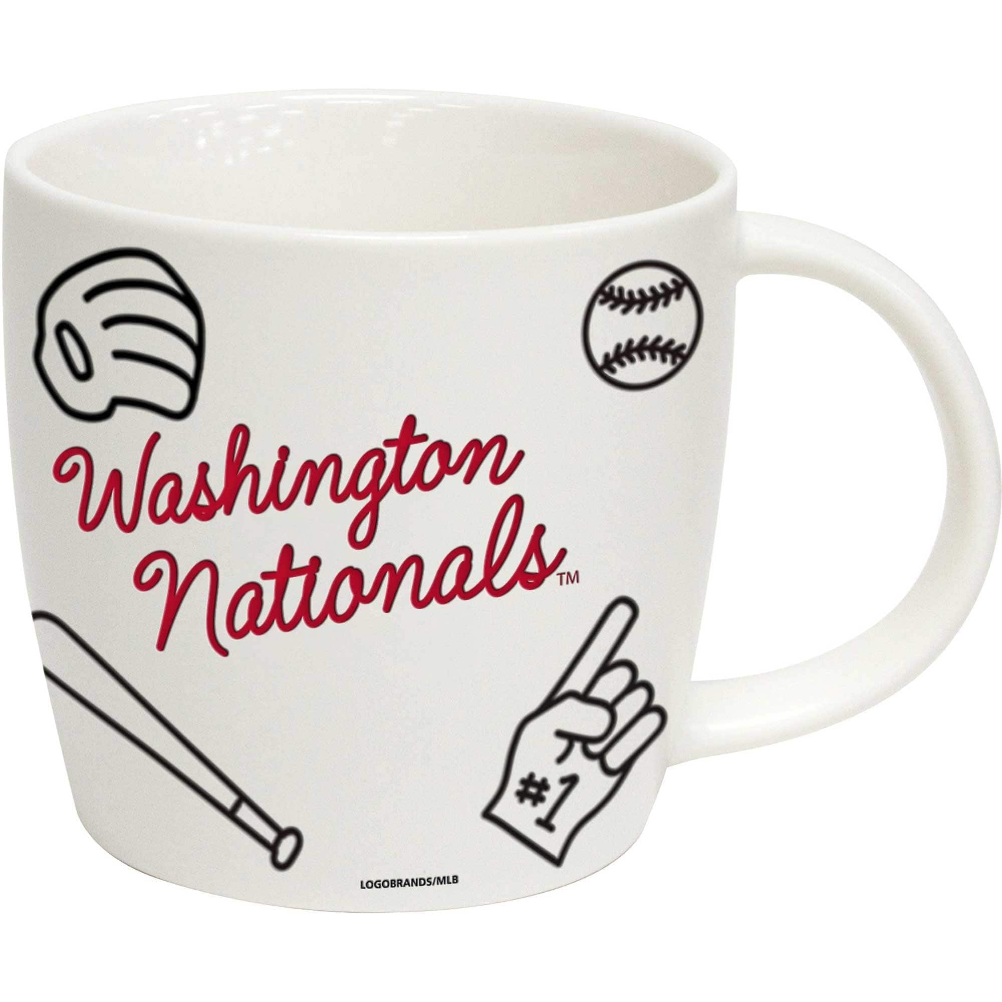 Photos - Mug / Cup Logo Brands - Washington Nationals 18oz. Playmaker Mug - Multicolor 200767688