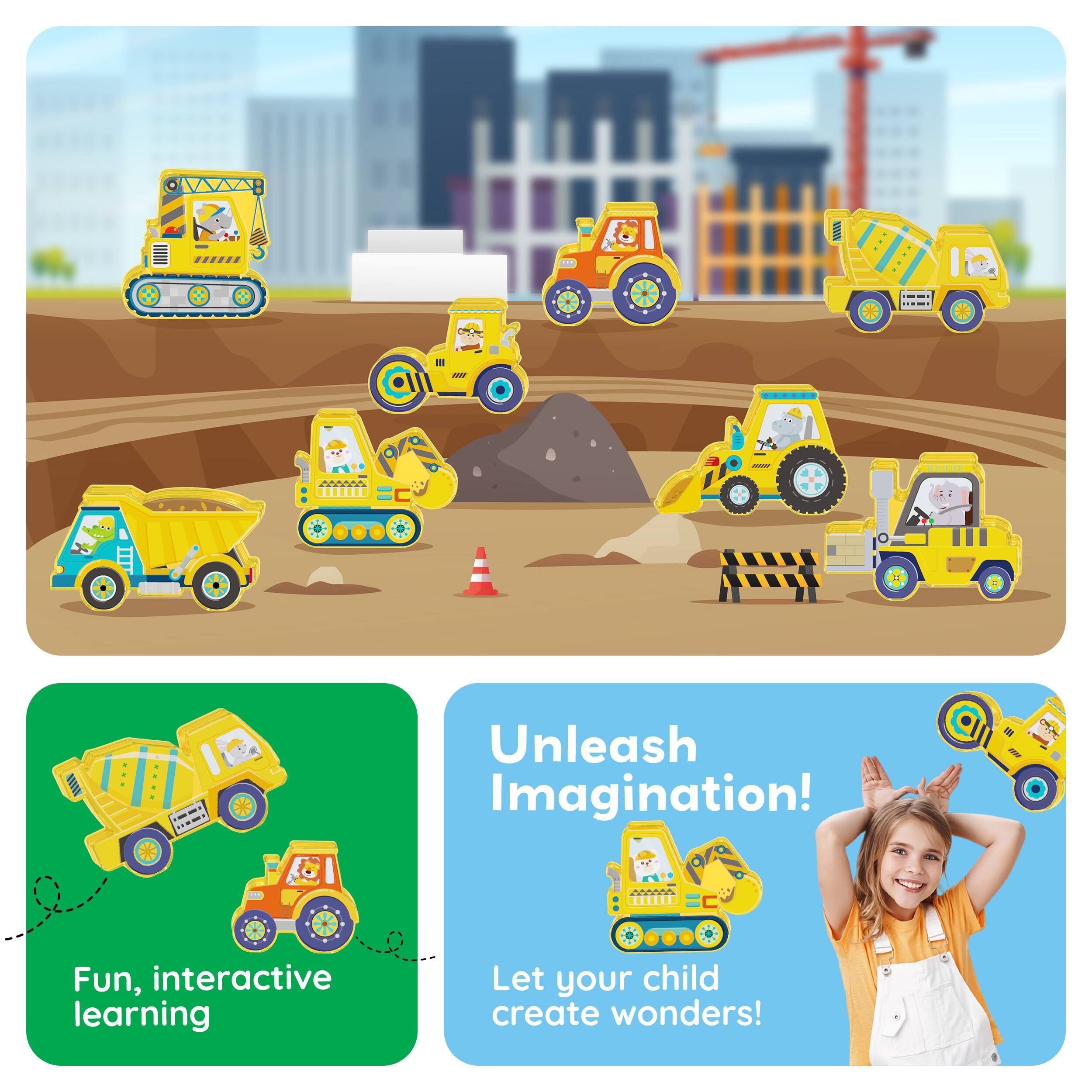 Unleash Imagination!  
Fun, interactive learning  
Let your child create wonders!