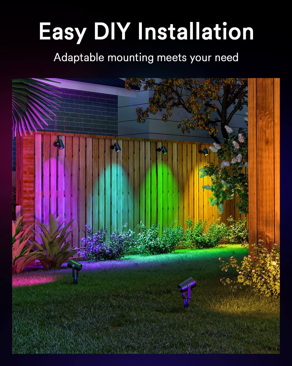 Easy DIY Installation  
Adaptable mounting meets your need