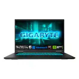 GIGABYTE - GAMING A16 Gaming Laptop - 165Hz 1920x1200 WUXGA - RTX 5070 - AMD Ryzen 7 260 - 1TB SSD - 16GB DDR5 RAM - Black Steel