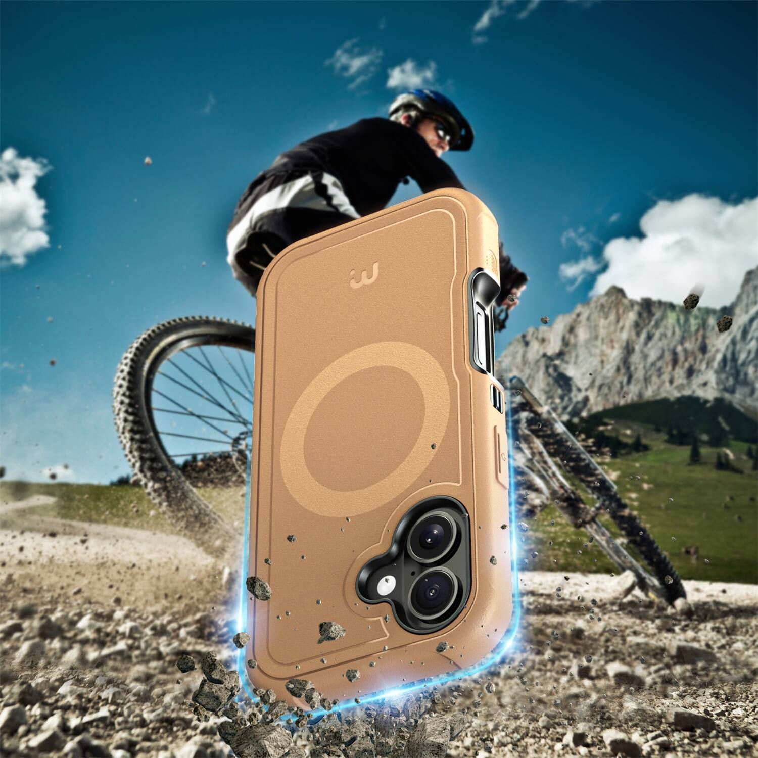 Alt View 3. Mybat Pro - MyBat Pro Maverick Series Rogue Edition MagSafe Case for Apple iPhone 17 - Brown - Brown.