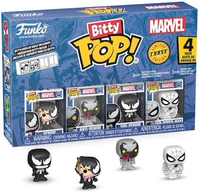 Funko Bitty POP!: Spider Man Venom 4 Pack Collectibles Multicolor Funko Bitty POP!: Spider Man Venom 4 Pack Collectibles Multicolor