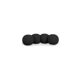 Meridian Furniture - Apollo Boucle Fabric Bench - Black