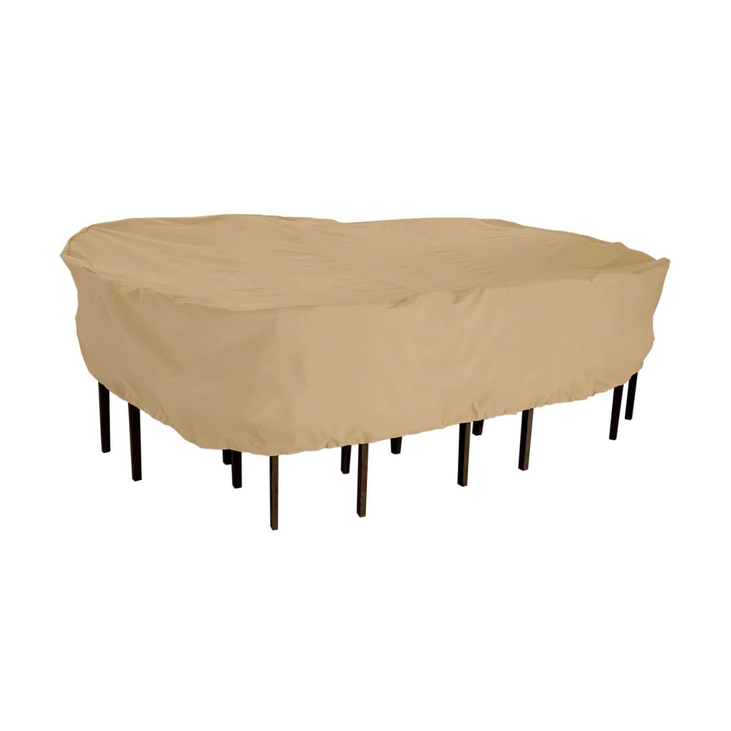Classic Accessories - Terrazzo 23 in. H X 82 in. W X 106 in. L Brown Polyester Dining Set Cover price history on PriceWatchPro