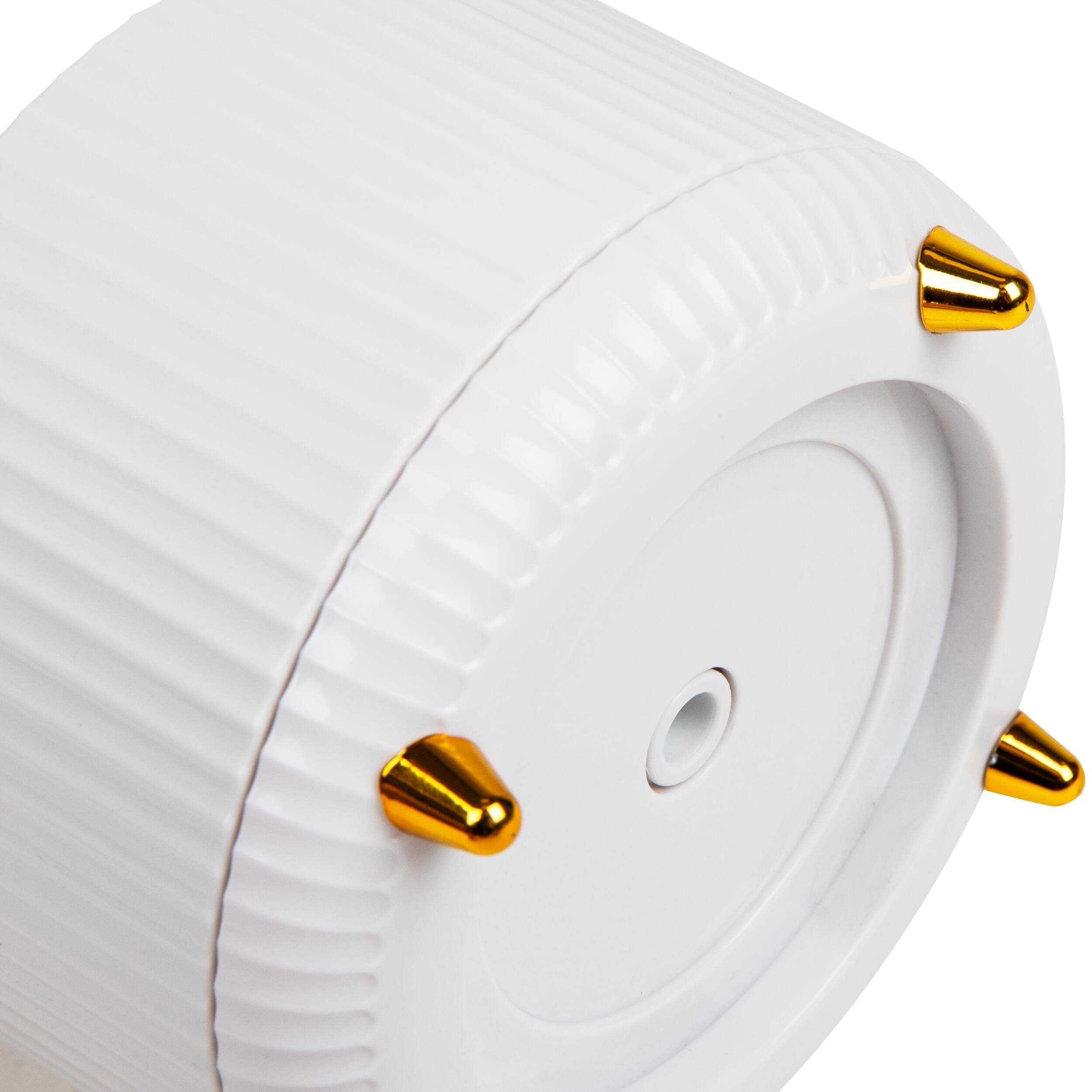 Alt View 3. Mind Reader - Rotating Pen Cup, 5-Compartment Accessory Holder for Desk Supplies, Desktop Organizer, Plastic - White.