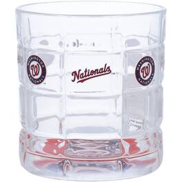 The Memory Company - Washington Nationals 10oz. Team Bottoms Up Squared Rocks Glass - Multicolor