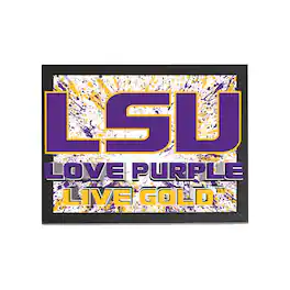Sporticulture - LSU Tigers 14" x 18" Framed 3D Lenticular Art - Yellow