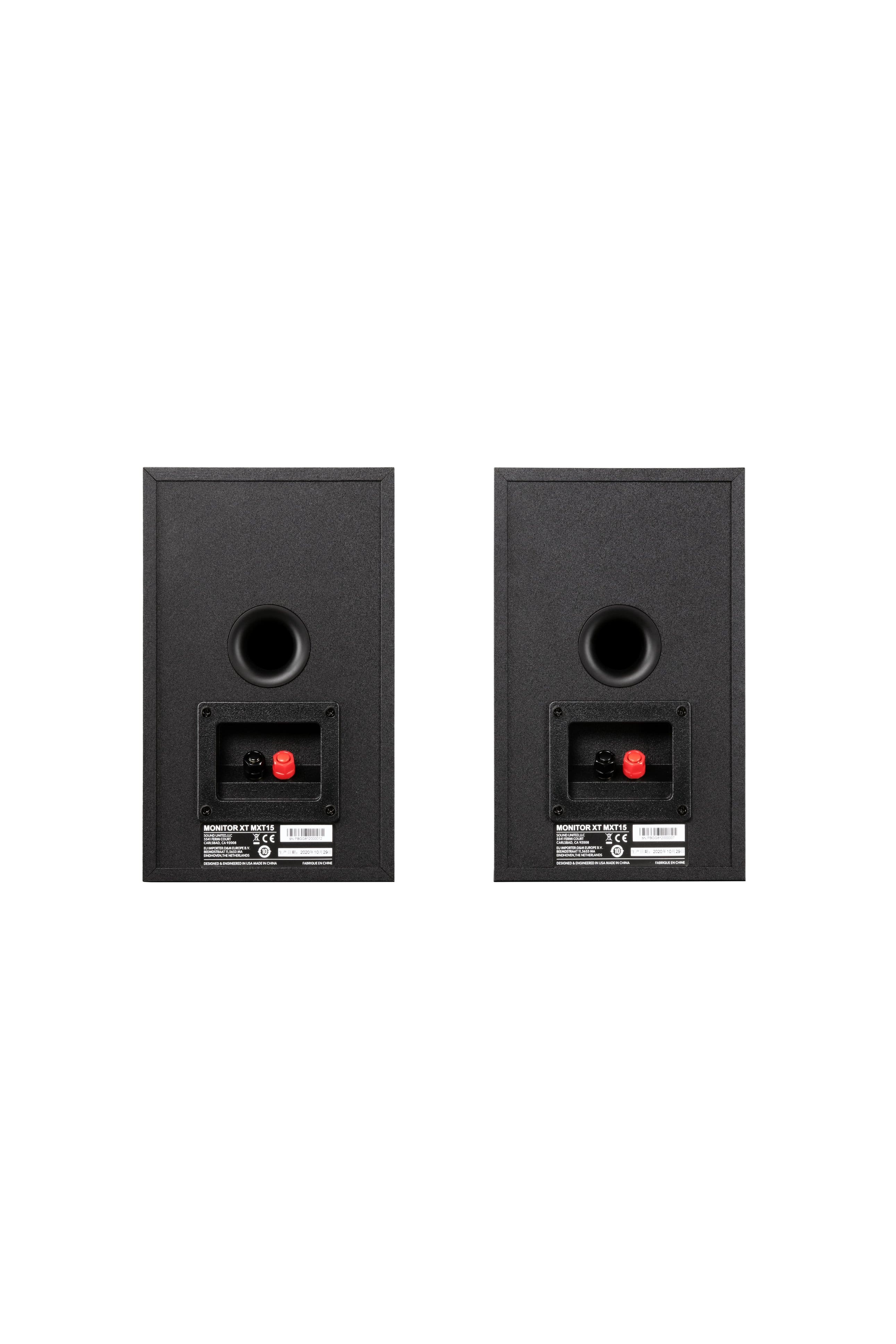 Back. Polk Audio - Monitor XT15 Bookshelf Speaker Pair - Midnight Black.
