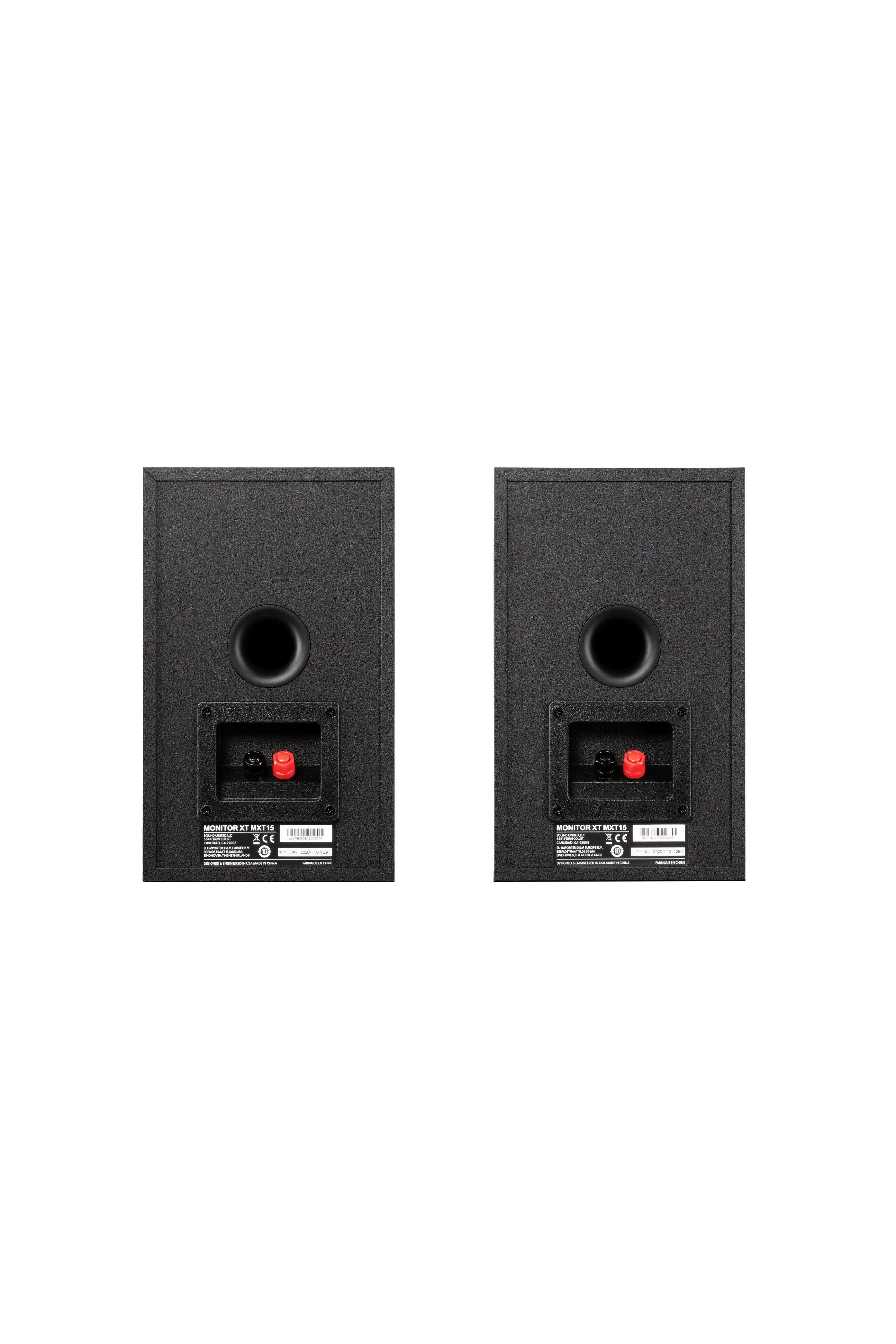 Back. Polk Audio - Monitor XT15 Bookshelf Speaker Pair - Midnight Black.