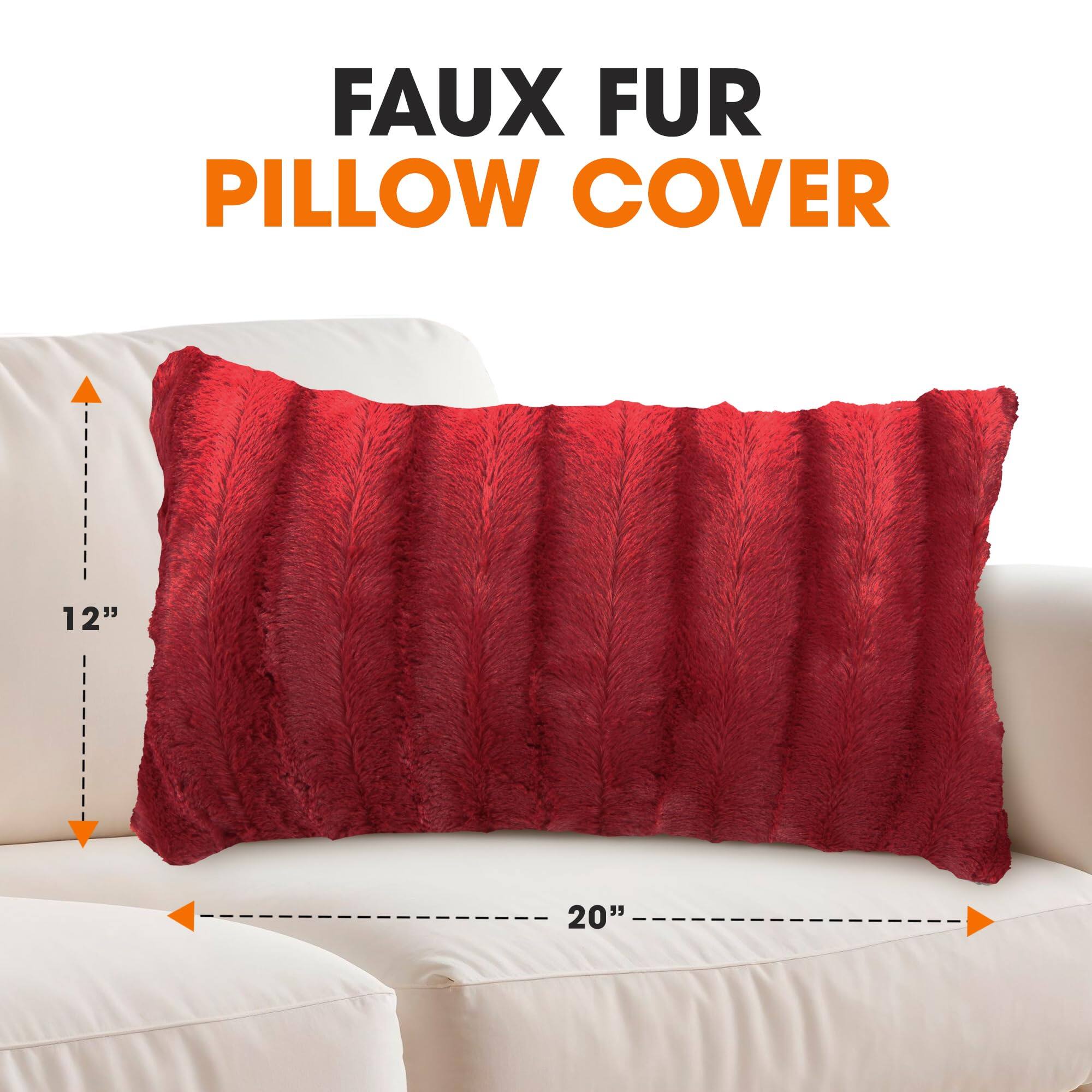 FAUX FUR PILLOW COVER

12"  
20"