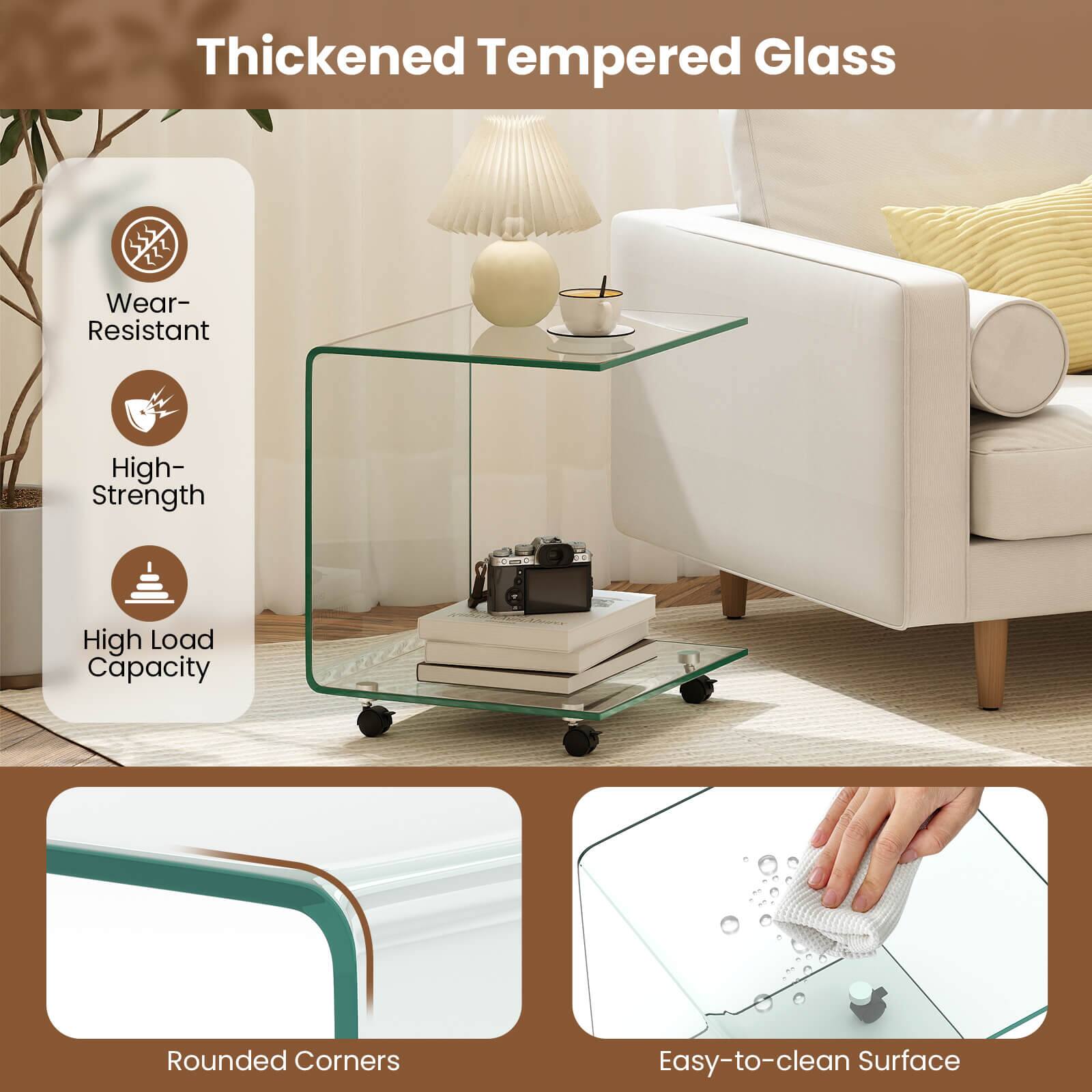 Thickened Tempered Glass

- Wear-Resistant
- High-Strength
- High Load Capacity
- Rounded Corners
- Easy-to-clean Surface
