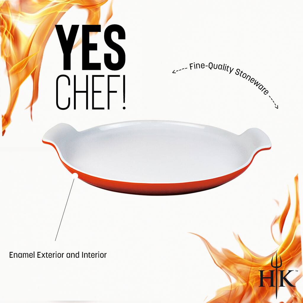 YES CHEF!

Fine-Quality Stoneware

Enamel Exterior and Interior

HK