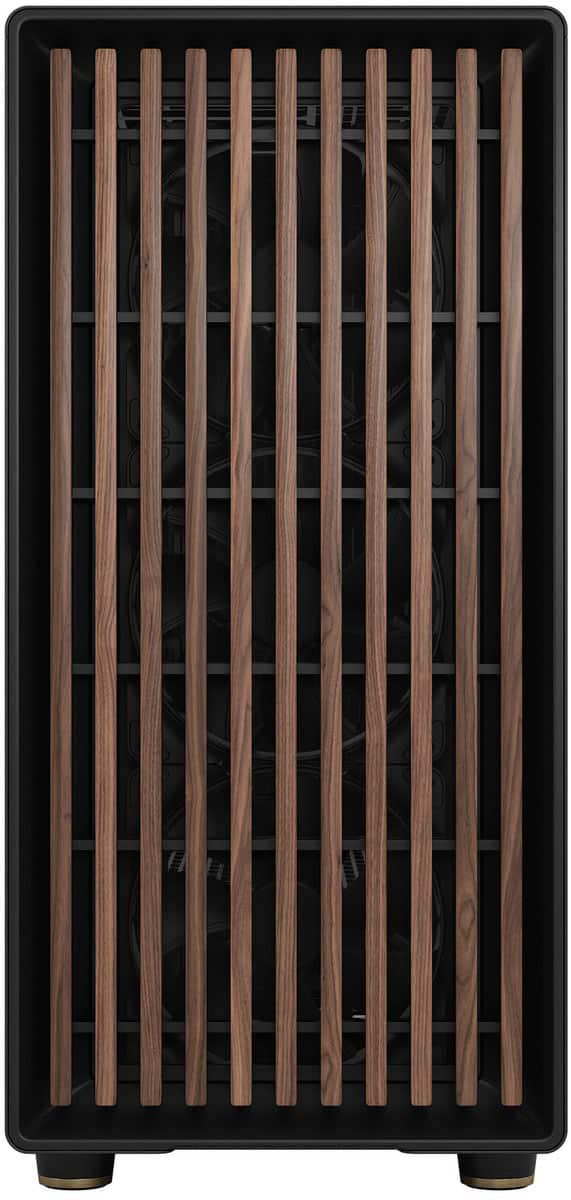 Alt View 17. Fractal Design - North XL Charcoal Black Chassis with Walnut Front and Dark Tinted G Side Panel Mid-Tower PC Case - Black.