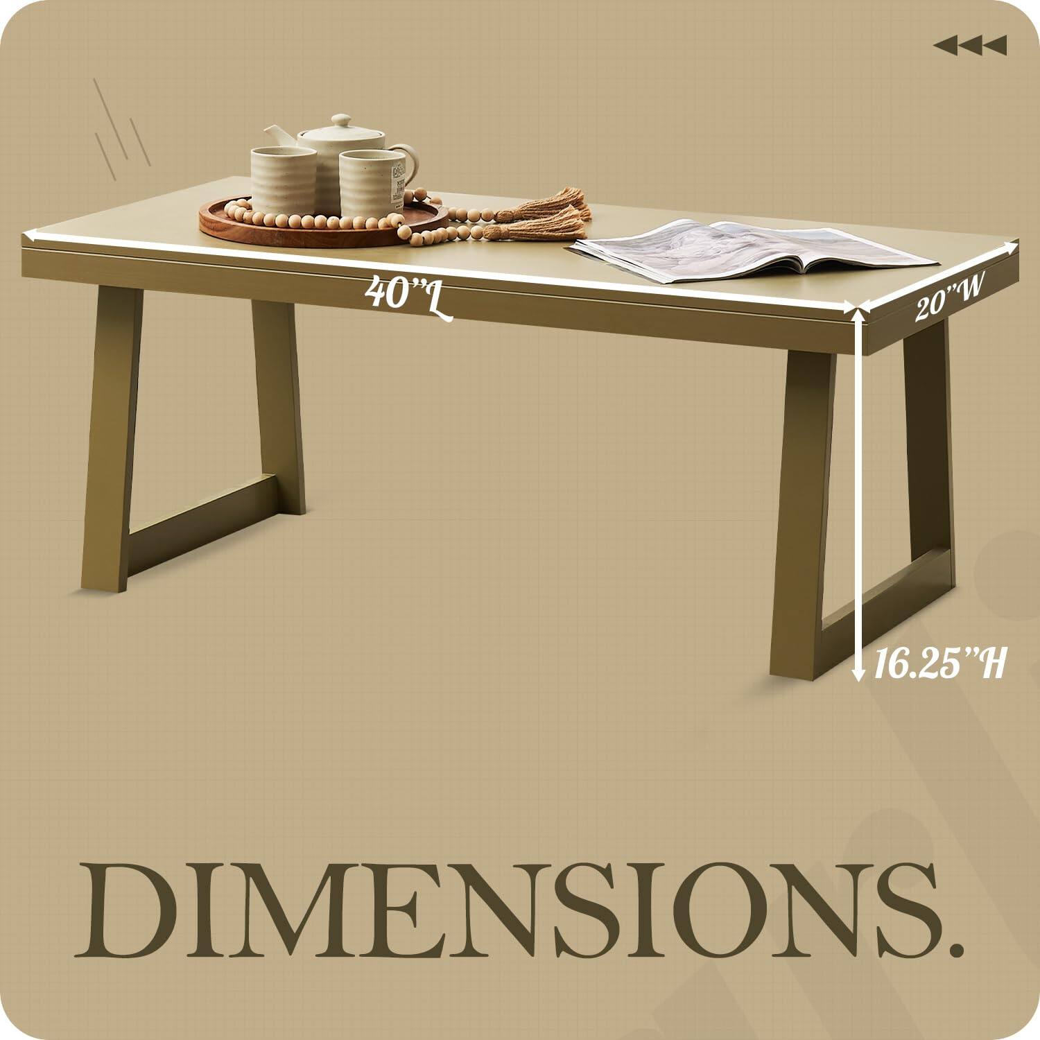 40"L 20"W 16.25"H DIMENSIONS.