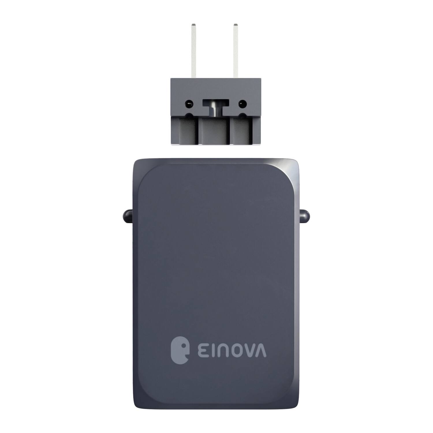 Angle. Einova - Sirius 65-Watt USB-C Laptop Charger - India Ink.