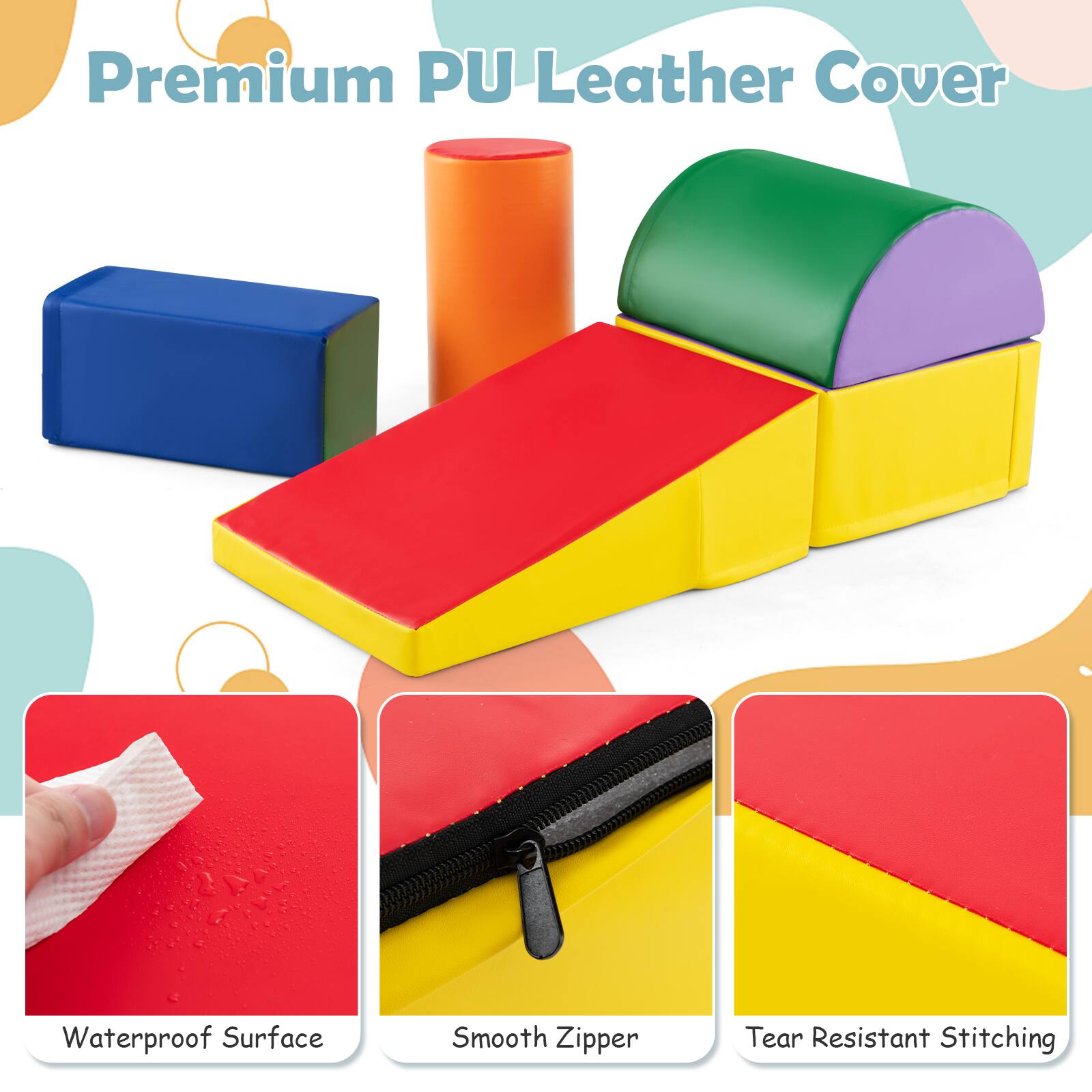 Premium PU Leather Cover

- Waterproof Surface
- Smooth Zipper
- Tear Resistant Stitching