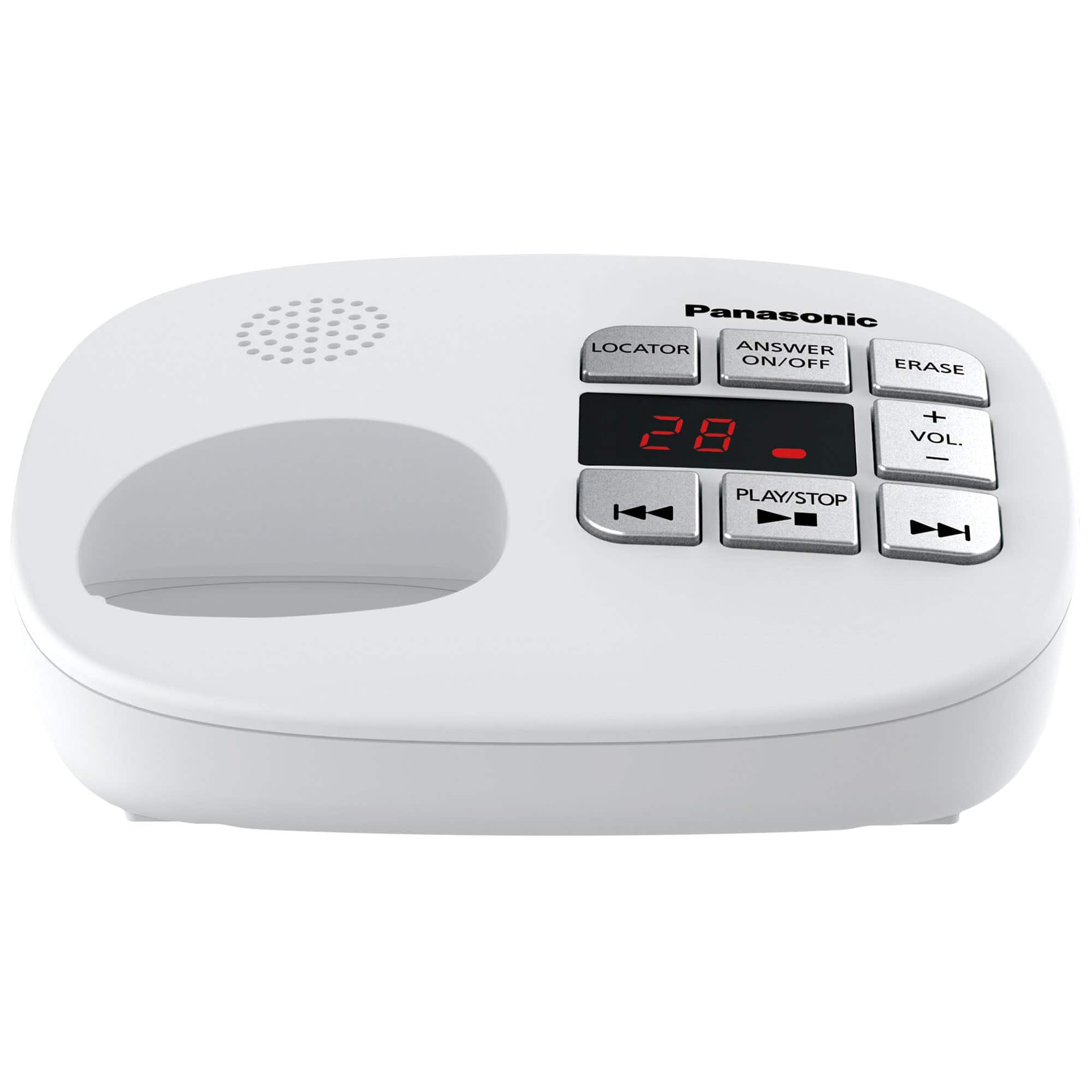 Panasonic
LOCATOR ANSWER ON/OFF ERASE
28
VOL. + -
PLAY/STOP