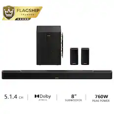 FLAGSHIP Skywave
COCOEA
5.1.4 CH Dolby ATMOS
8" SUBWOOFER
760W PEAK POWER