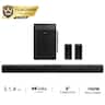 Ultimea - Skywave Series, 5.1.4ch Sound Bar with Dolby Atmos, Wireless Surround Sound System for TV, 8" Subwoofer - Black