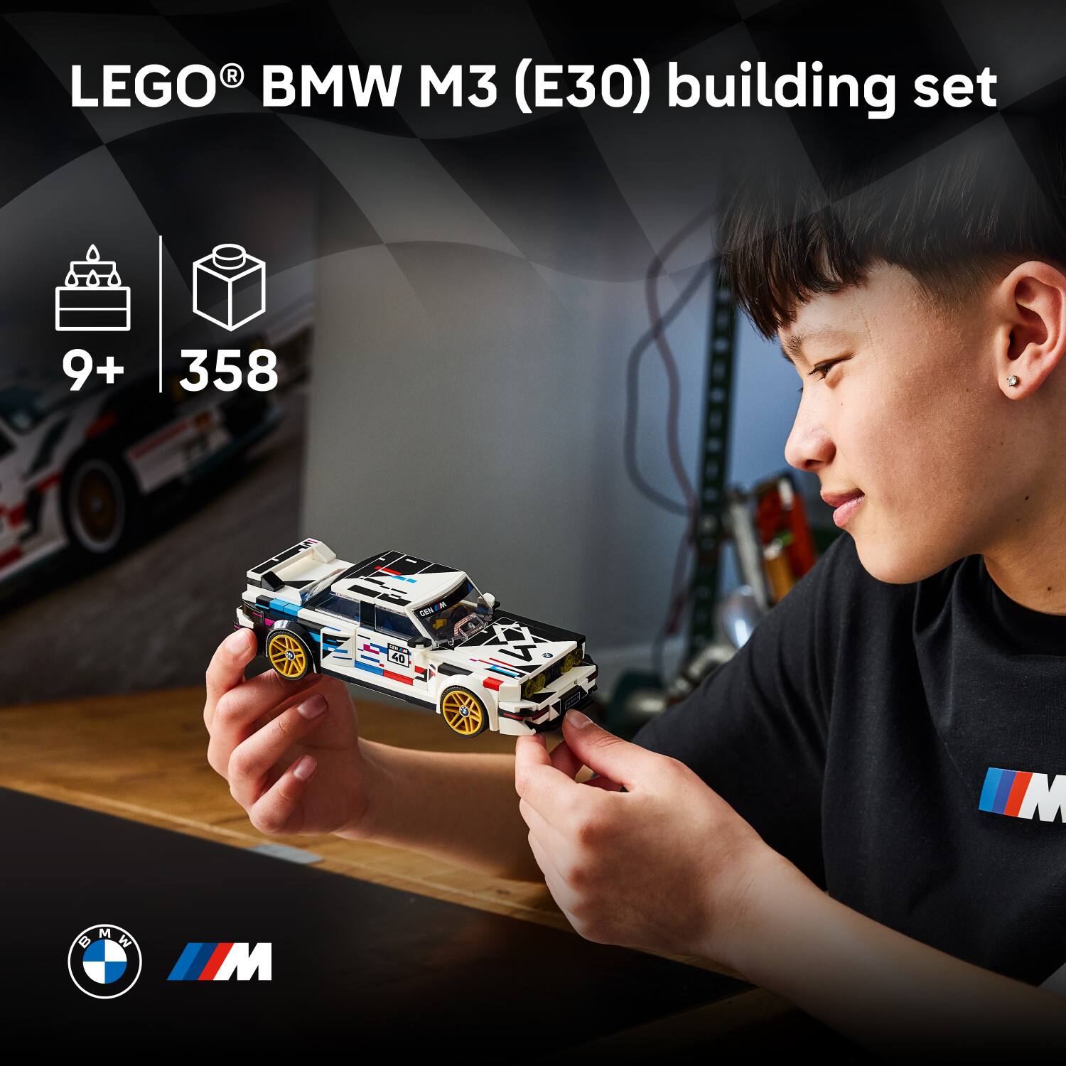 LEGO® BMW M3 (E30) building set  
9+ 358