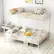 Angle. Costway - Twin over Full Metal Bunk Bed with Inclined Ladder Safety Guardrail, Slat Support - White.