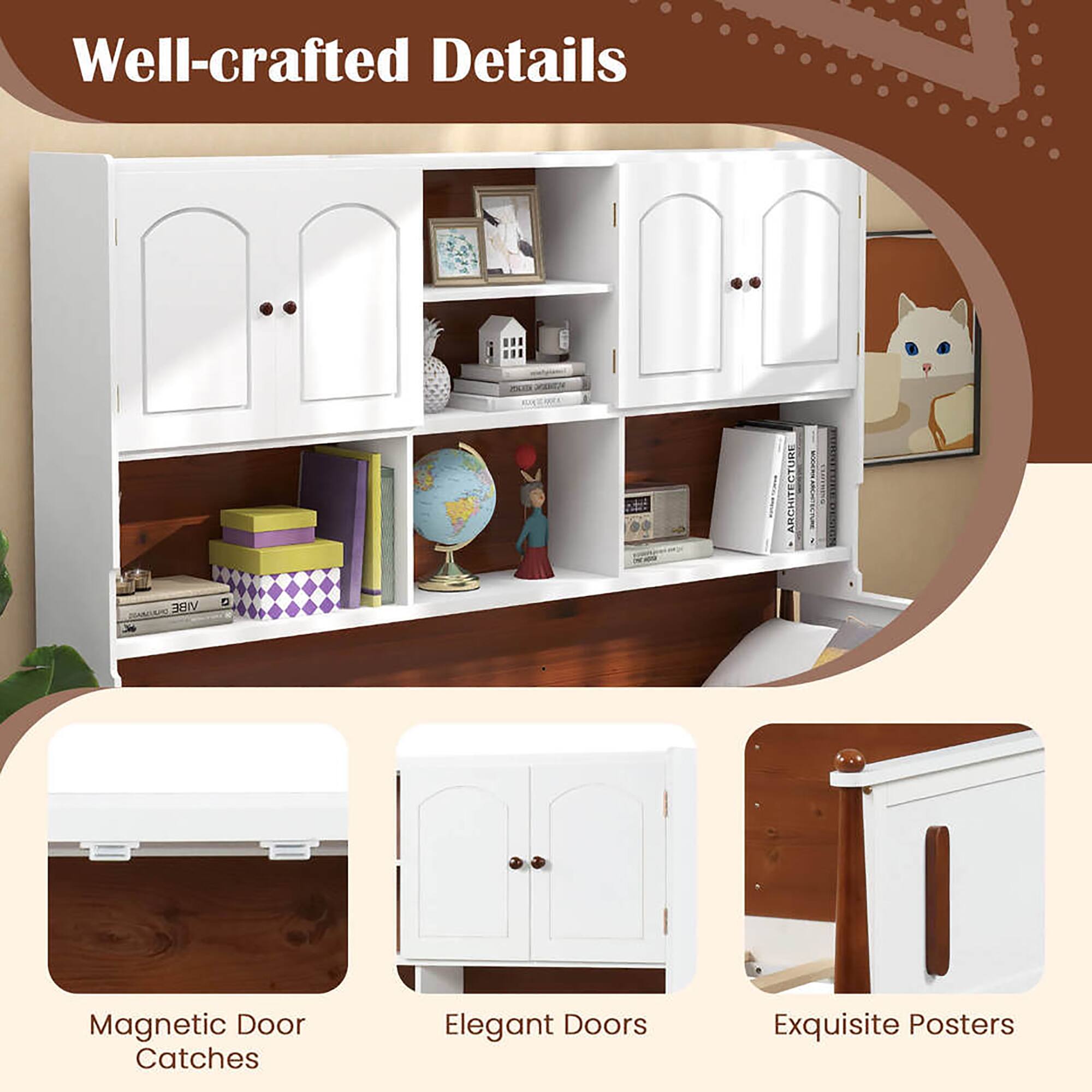 Well-crafted Details

- Magnetic Door Catches
- Elegant Doors
- Exquisite Posters