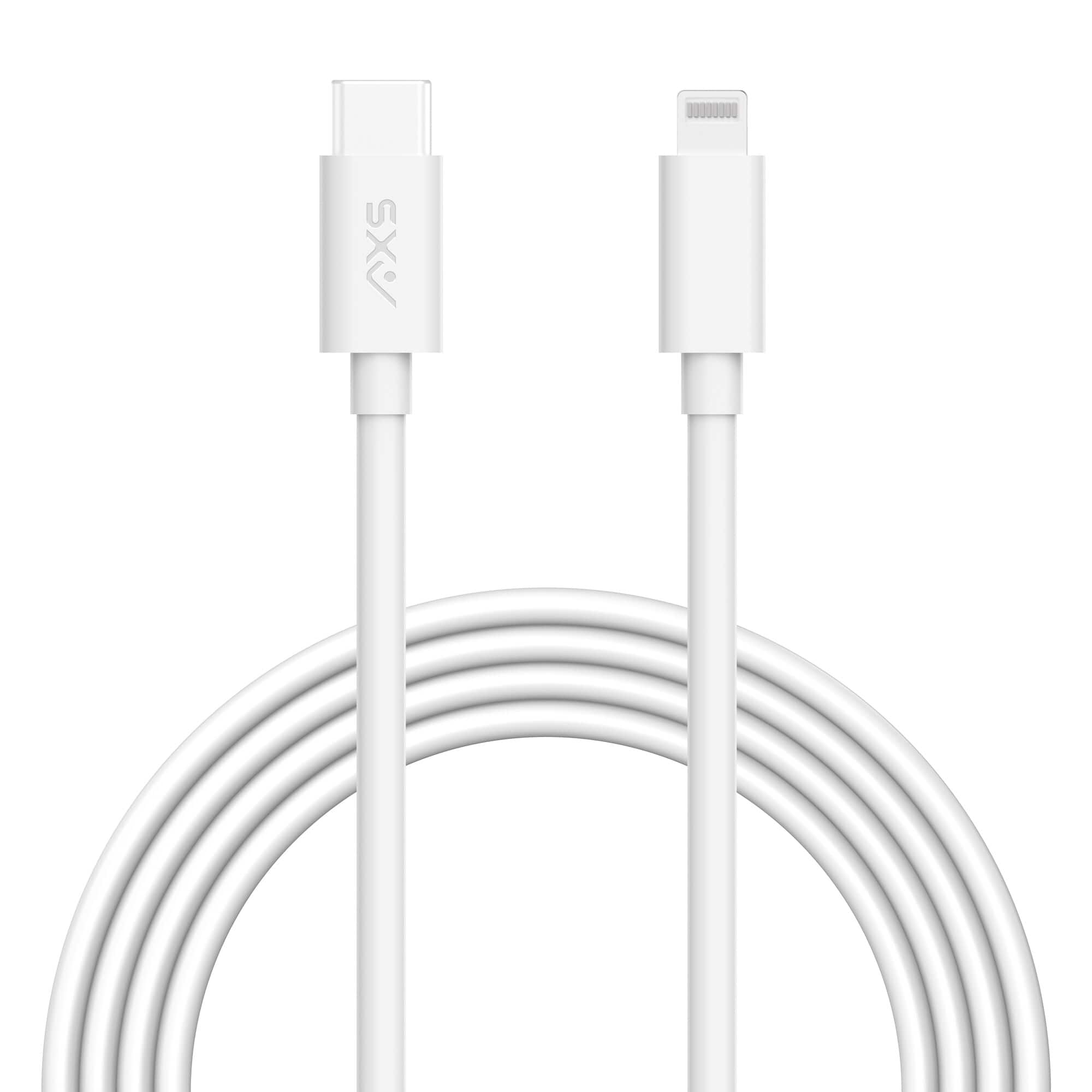 AXS - PROCharge USB-C to Lightning Cable 4FT - White