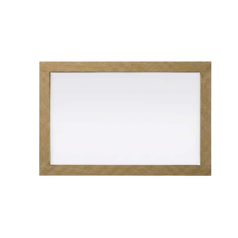 Elegant Kitchen and Bath - Noah Wooden Rectangle Mirror 24 x 36 - Linen Oak price history on PriceWatchPro