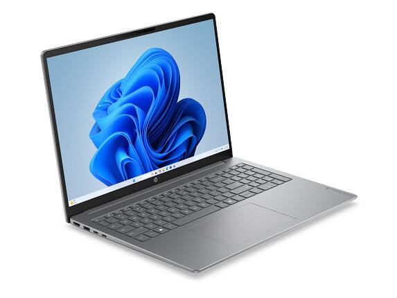 Alt View 2. HP - HP OmniBook 5 Laptop Computer 16" 2K AMD Ryzen 7 16 GB memory;512 GB SSD - Meteor silver aluminum.