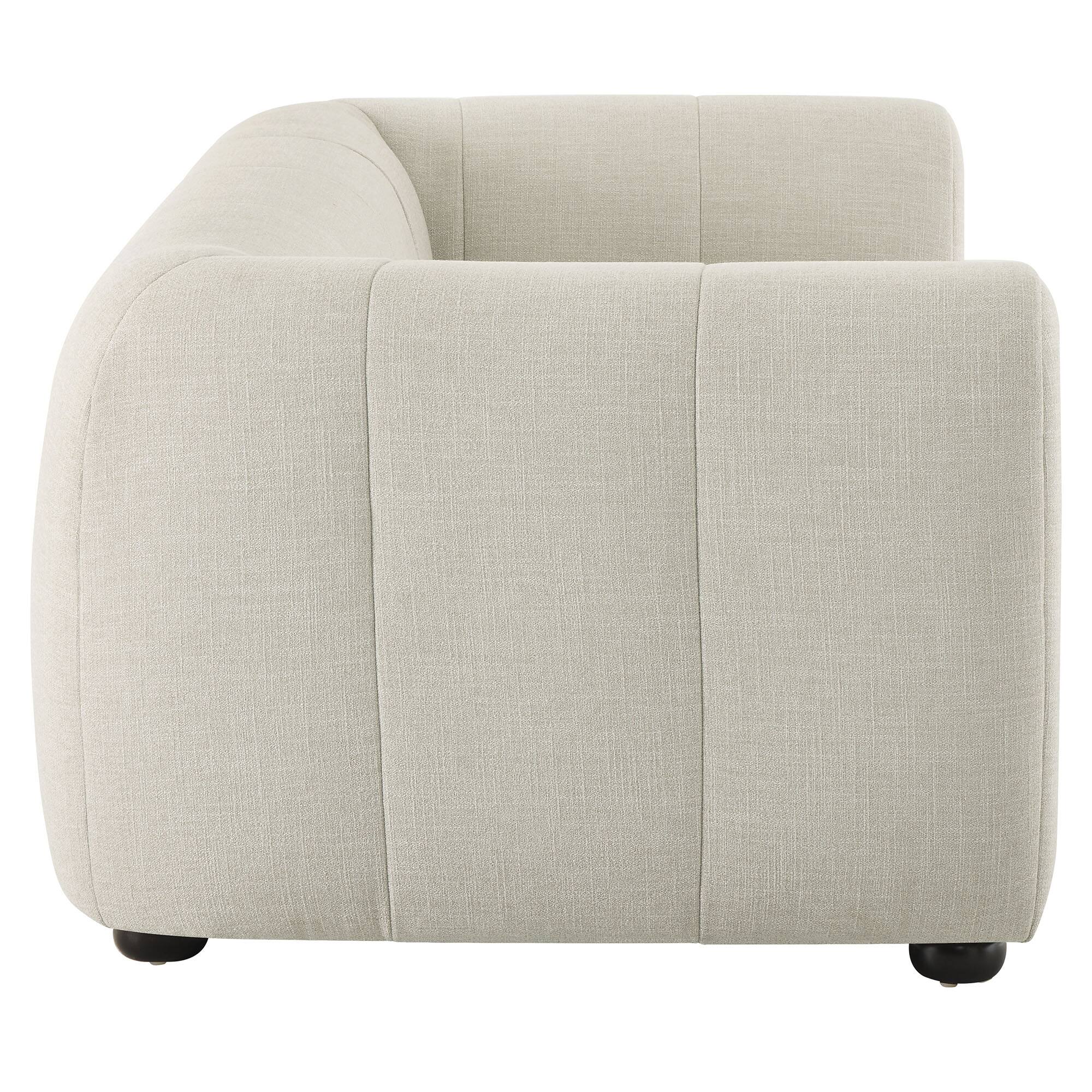 Back. Modway - Liana Upholstered Fabric Loveseat by Modway - Linen.