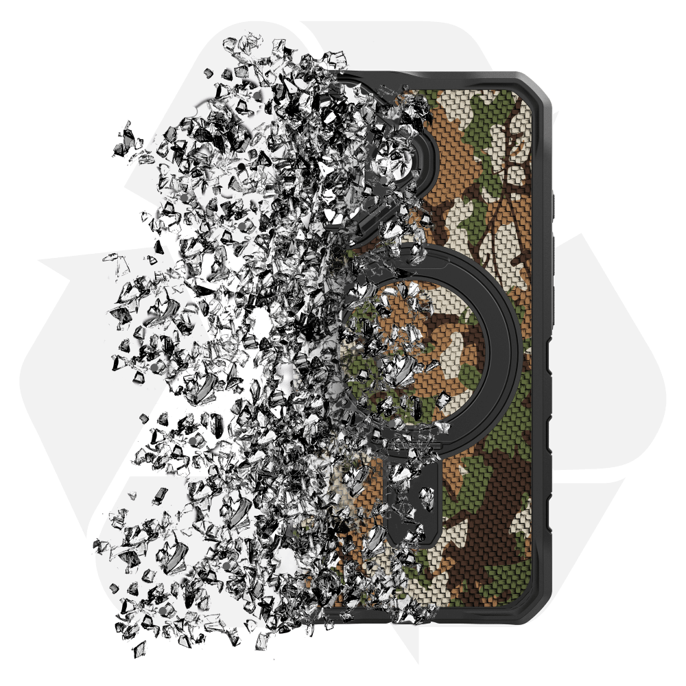 Alt View 6. Itskins - ITSKINS Supreme_R // Nylon Stand Case for MagSafe for Apple iPhone 17 - Camo - Multicolor.
