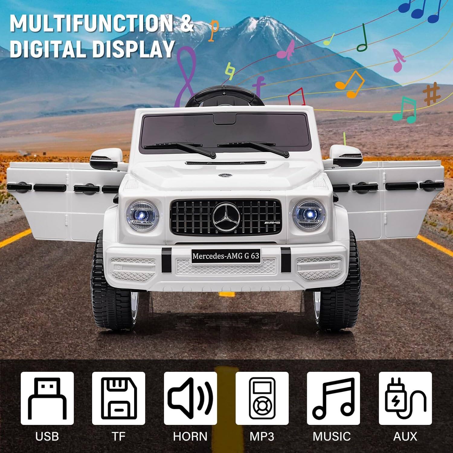 MULTIFUNCTION & DIGITAL DISPLAY
Mercedes-AMG G 63
USB TF HORN MP3 MUSIC AUX