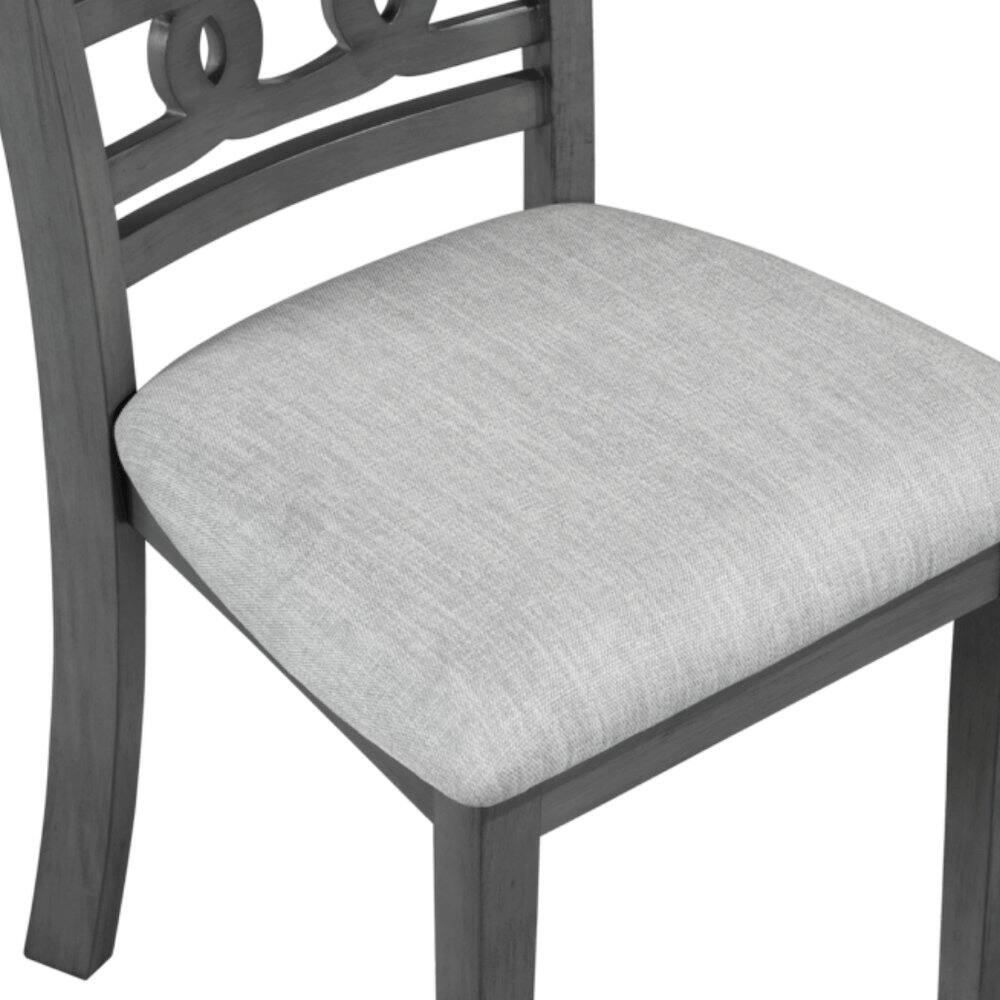 Alt View 1. FurniFact - Wood Dining Chair Set of 2 - Gray.