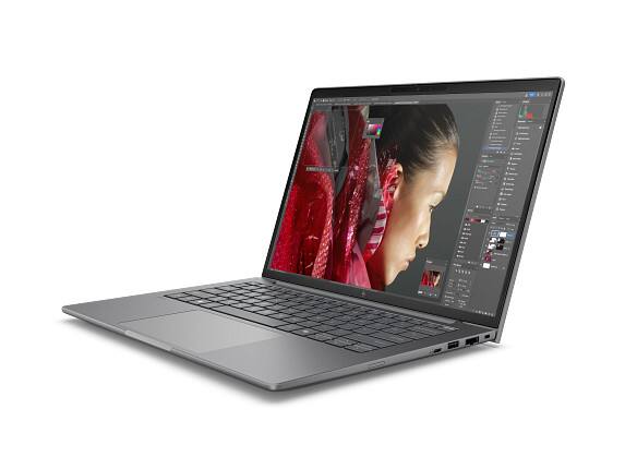 Left. HP - HP ZBook 8 G1i 14" Mobile Workstation PC  Wolf Pro Security Edition Intel Arc - Black.