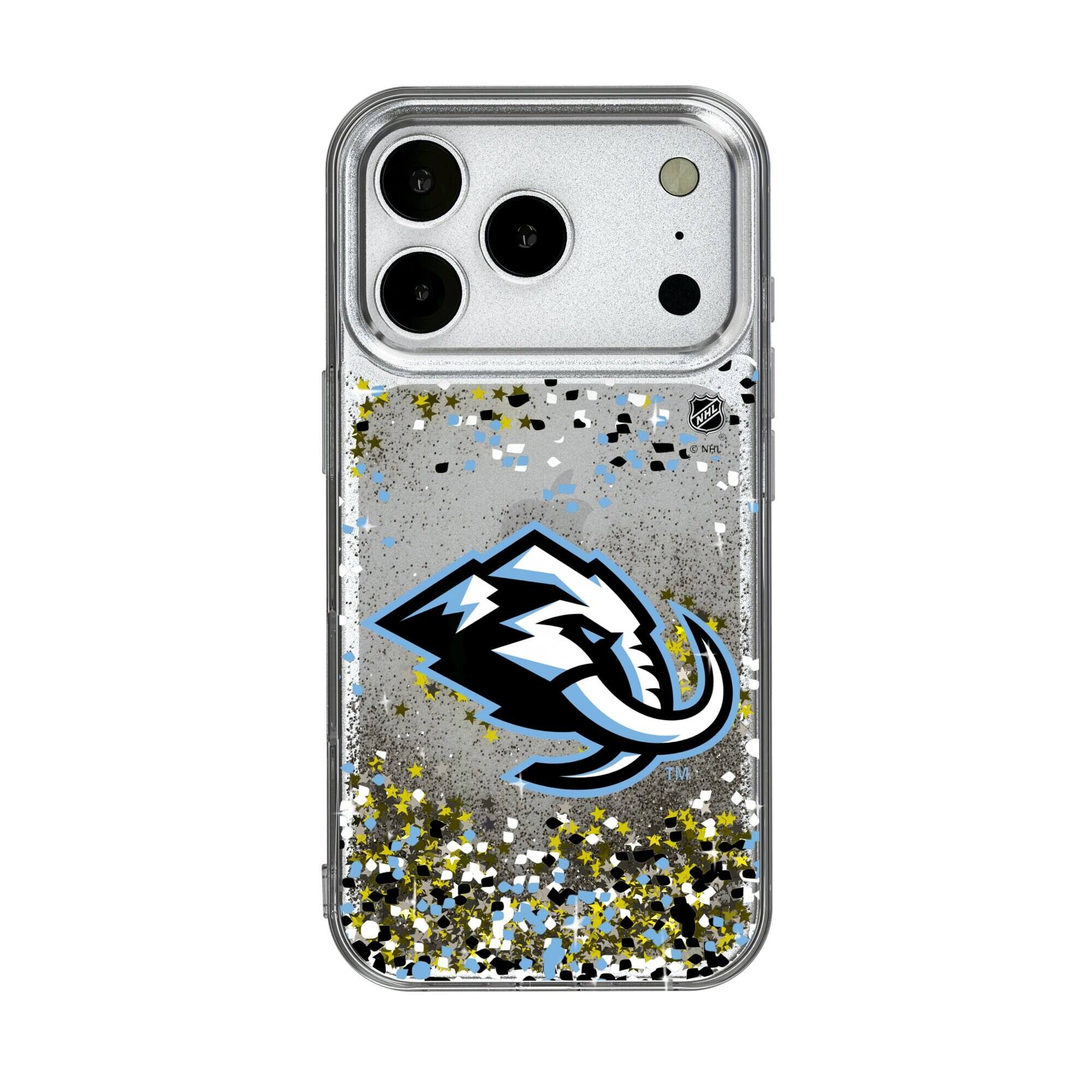 Front. Keyscaper - Utah Mammoth Confetti iPhone Glitter Case - 17 - Multicolor.