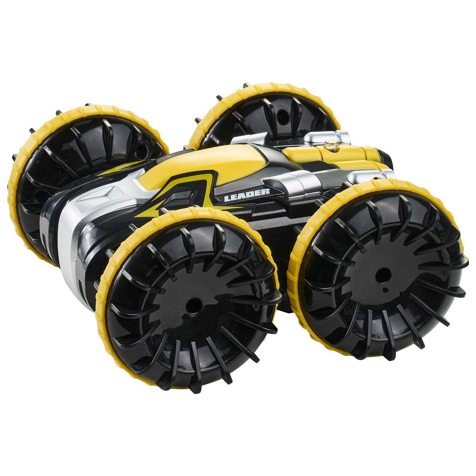 Alt View 5. VEVOR - Amphibious Remote Control Car Boat, 2.4GHz 12 km/h, 4WD Waterproof RC Car for Kids, 360° Rotating Stunt Car - Yellow.